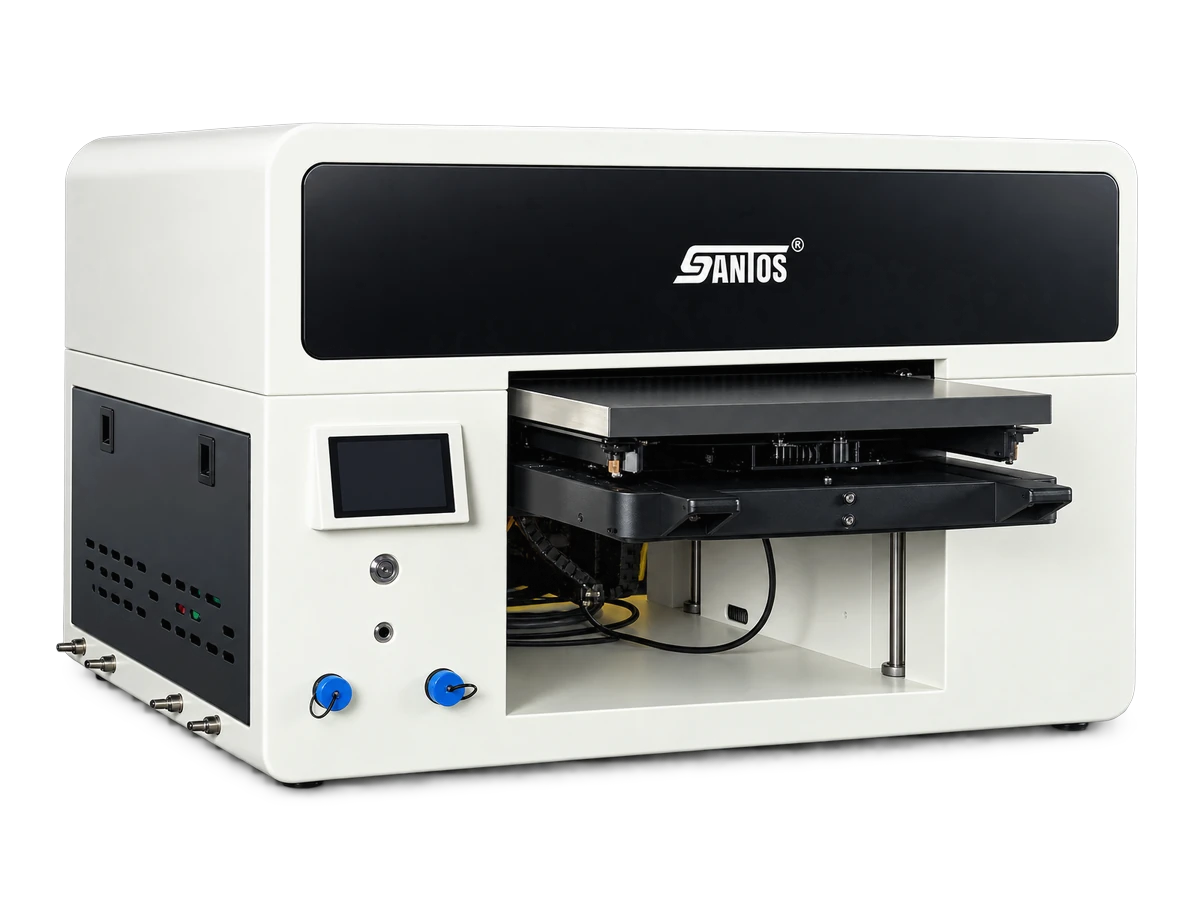 гибридный UV-принтер Santos 40×50/30 f1080×2, ширина печати 40 см