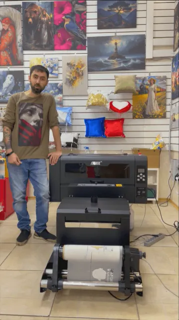 Запуск DTF Принтера MyColor f1080*2 в г. Воронеж