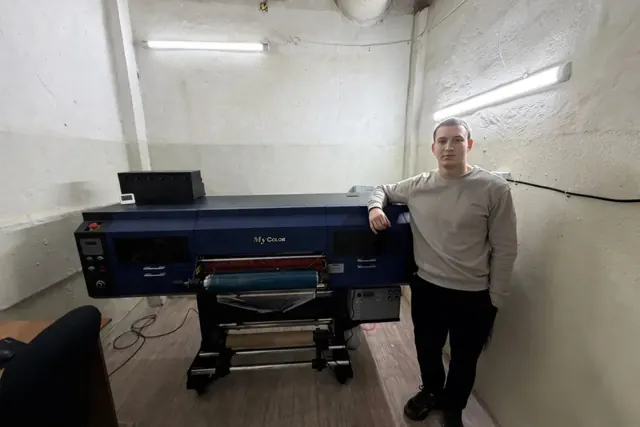 Запуск нового UV DTF-принтера MyColor 60 см I3200*3 в г. Иваново